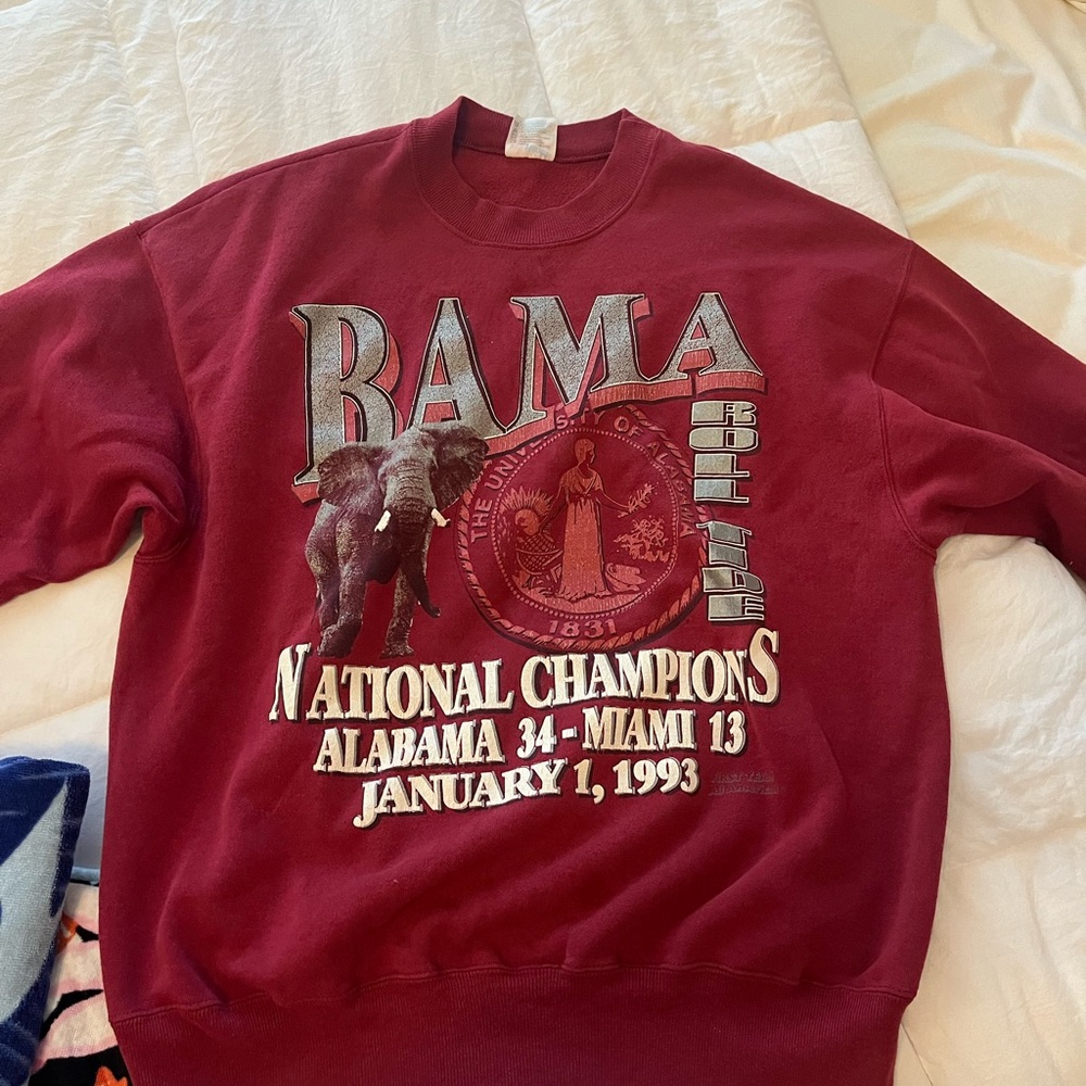 Hanes BAMA National Champions Maroon Sweater VINTAGE
